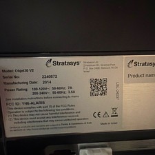 Stratasys Objet30 Pro 3D Printer Objet30 V2 2014 Mfg Serial 2240972 picture