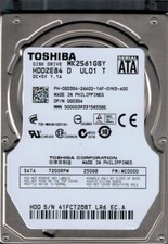MK2561GSY HDD2E84 D UL01 T F/W: MC000D Toshiba 250GB picture