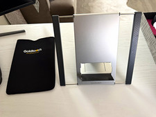 Goldtouch Foldable Anti-Slip Laptop Stand/Riser Silver/Black w/ Carry Sleeve picture