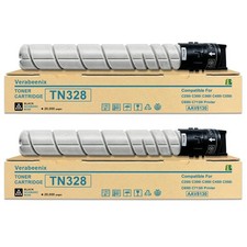 Verabeenix 2 Pack TN328K TN-328K Black Toner Cartridges 20.5 x 7 x 4, picture