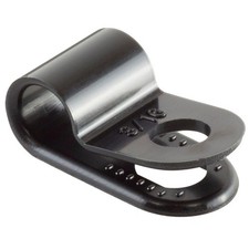 GTSE Black Nylon Plastic Cable Clamps, 3/16