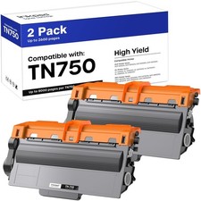 iNKPAD TN750 2-Pack Toner Cartridge Replacement for Brother TN-750 TN-720 picture