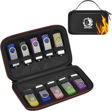 Fireproof Flash Drive Case 10 XL Slots, USB Case Compatible with Sandisk/For Pny picture