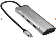j5create JCD393 4K60 Elite USB-C 10Gbps Mini Dock SILVER 9-in-1 Functions $79.99 picture