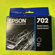 Genuine Epson 702 Black Ink Cartridge T702120 Standard Capacity New picture