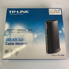 TP-Link TPLink DOCSIS 3.0 Cable Modem Black TC7610 TC-7610 343 Mbps Xfinity Cox picture
