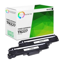 2Pk TCT Premium TN227BK Black HY For Brother HL-L3210CW Compatible Toner Set picture