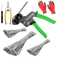 TiesLynqx Heavy Duty 304 Stainless Steel Cable Tie Gun Kit-150PCS Metal Zip picture