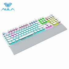 AUAL Square punk F2088 Blue Switch Mechanical Keyboard 108 Keys Wired Hand Rest picture