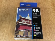 Epson 98 Ink Cartridges 6 Pack Genuine High Capacity Sealed Exp 2023 picture