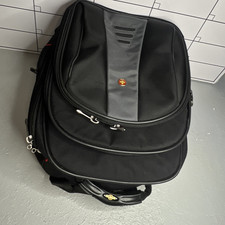 Wenger SwissGear Black/Gray Nylon Laptop Backpack 15 in Padded Straps Partitions picture