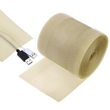 Carpet Cord Cover 10ft Floor Cover Cord Strip Wire Protector Khaki picture