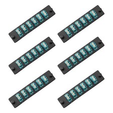 6-Pack 12-Port LGX Fiber Patch Panel with Numbered Ports + Preloaded LC Adapters picture