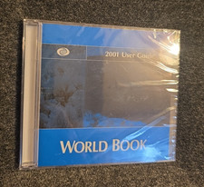World Book 2001 Deluxe Edition User Guide PC CD ROM Software NEW Factory Sealed picture