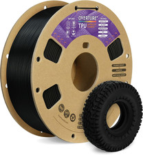 Flexible TPU Filament 1.75mm 1kg Black for 3D Printing rubber, elastomer picture
