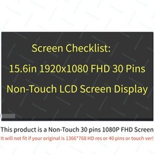 15.6'' For HP P04472-001 30 Pins Non-Touch Screen Replacement LCD LED Display picture