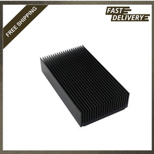 120mm Aluminum Heatsink Kit Black Anodized Large Cooling Cooler for Electronics picture