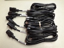 (6) HP 121565-001 AC Power Cord Cable 6ft 3-Prong 18AWG UL Monitor Computer PC picture