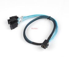Mini SAS SFF-8643 to 4 SATA 7pin hard disk 6Gbps data Raid Cable Convertor 50CM picture