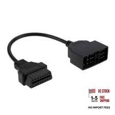 22 Pin OBD1 to 16 Pin OBD2 Convertor Adapter Cable Compatible with Toyota picture