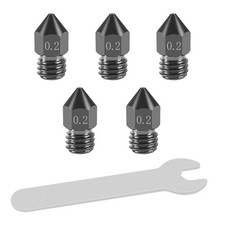 3 Pcs 0.2Mm Hardened Steel Nozzles MK8 Nozzles 3D Printer Nozzles and 3 Pcs 0.15 picture