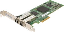 QLogic QLE2462-HP FC Dual Port 4Gbps PCIe x4 Host Bus Adapter SP# 407621-001 FP picture