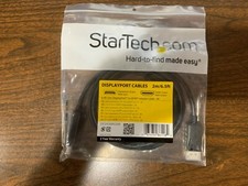 StarTech DisplayPort to HDMI Cable – 6.5 ft / 2m - 4K 30Hz (DP2HDMM2MB) – Black picture