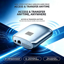 2TB Portable WiFi NAS Wireless Hard Drive Remote Access 4K Streaming for Phone picture