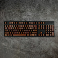 Black Walnut Wood OEM High keycap Mechanical keyboard Keycaps 60/87/108 Keys picture