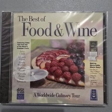 The Best of Food & Wine A Worldwide Culinary Tour CD-ROM PC Mac Vintage Software picture