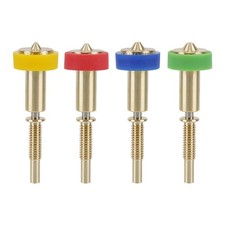2X(4pcs -In- Brass Titanium Nozzle 0.25/0.4/0.6/0.8mm Heatbreak Brass4336 picture