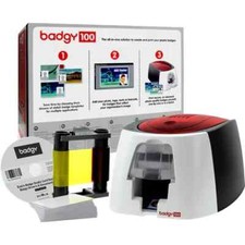 Evolis Badgy 100 Plastic Card Printer with Badge Studio - ID Design Software picture