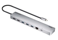 Aten 11-in-1 USB-C Multiport Dock with Power Pass-Through 2x HDMI 2x USB-C (1 picture
