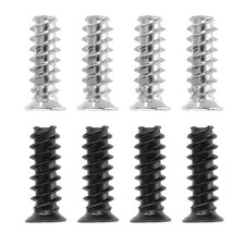 100Pcs, (50Pcs, of Each Color) Computer Case Fan Screws Kit for DIY Silver Black picture