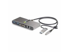 StarTech.com 2-Port USB-C Hub with Ethernet and RS-232, Attached USB-C to USB-A picture