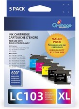 LC103 LC101XL Ink cartridges Compatible for Brother LC103XL LC101 PACK 5 picture