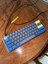 Ducky One 3 Mini Daybreak Blue, Gray, and Yellow Gaming Keyboard picture