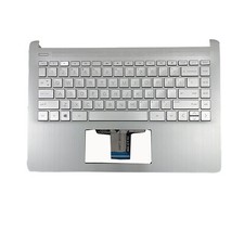 Silver Palmrest Non-Backlit Keyboard For HP 14T-DQ 14-FQ 14-DQ1059WM L88200-001  picture
