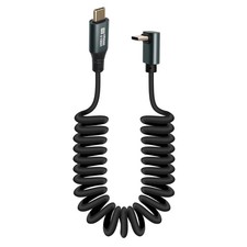 GELRHONR 90 Degree USB C to 90 cm (stretched) / 150 (extended), Black picture