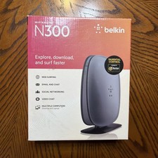 BELKIN N300 WIFI ROUTER 4 PORT picture