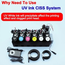 250ML UV DTF Ink CISS System With Stirrer Timer Speed Adjustable Sensor Alarm picture