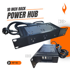 1U 10-Inch Rack Mount Power Hub 6/12 Outlet PDU with USB-A & USB-C Ports Homelab picture