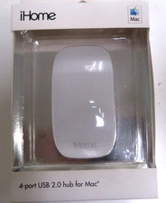NEW iHome IMAC-U100W 4-Port USB 2.0 Hub – White  Genuine OEM picture
