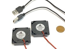 2 X USB PLUG 40mm 5v fan Brushless Exhaust Centrifugal Blower 4010s Gdstime picture