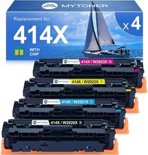 414X Toner Cartridges 4 Pack For HP 414X 414A MFP M479fdw M454dw | Compatible picture