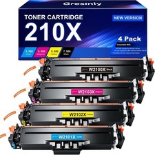 210X Toner Cartridges 4 Pack High Yield picture