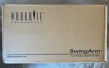 WORKRITE Ergonomics SwingArm SA1000-S Silver Flat Panel Monitor Arm NIOB picture