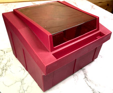 Vintage 70's Fellowes Multi Media 3.5 5.25 Floppy Disk Box Storage Hinged Lid picture