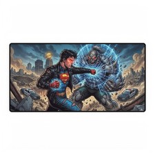 DC Comics Superboy In Leather Jacket Vs Doomsday Mouse Pad Desk Mats picture