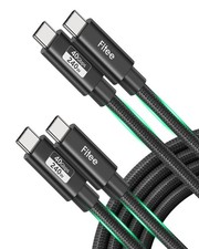 2 PCS USB 4 Cable 8ft 40Gbps 240W 8K@60Hz Fits Thunderbolt 4 Mac Mini Pro PSSD picture